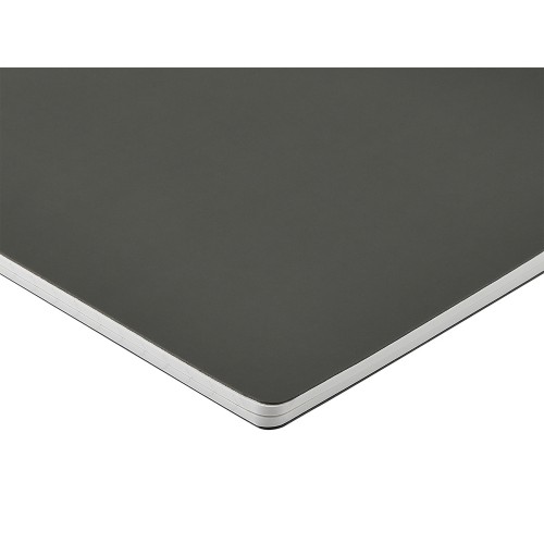 Тетрадь с каменной бумагой А5 "Carrara" 40 л., линейка, серый