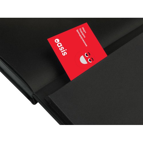 Скетчбук "Sketch & Art" в твердом переплете 143х216 мм, 100 л. черной бумаги 100 г/м2, черный