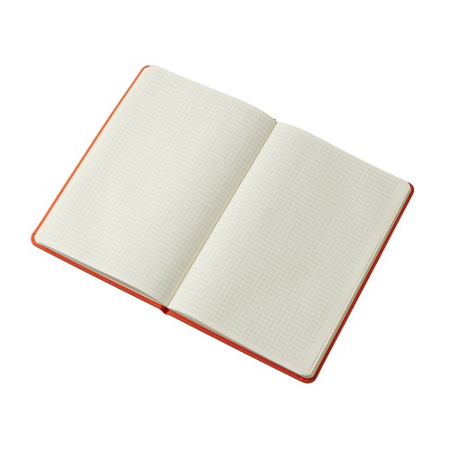 Блокнот в твердой обложке A5 «Виспи 2.0» в клетку, оранжевый