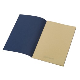 Блокнот "Monet", гибкая обложка A5 из моющегося крафта, 32 листа, темно-синий