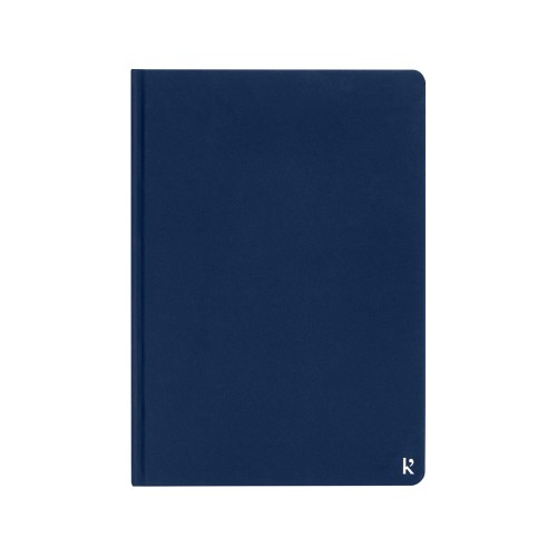 Блокнот в твердом переплете Karst формата A5, темно-синий