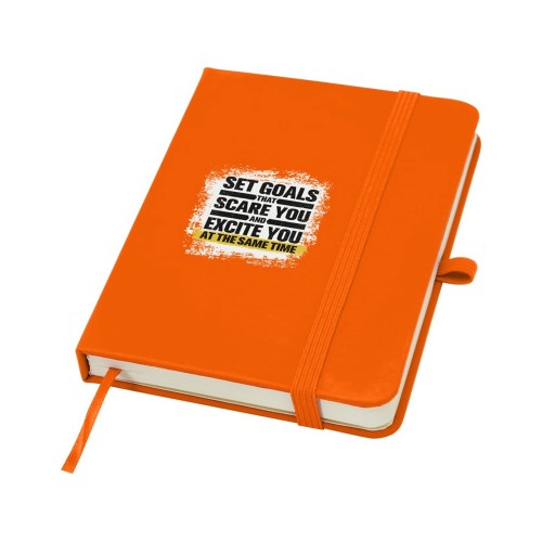 Блокнот Spectrum Plus формата A6 в твердой обложке - Оранжевый