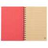 Блокнот на спирали в картонной обложке с переработанной бумагой "Mania", красный