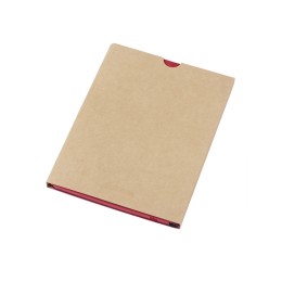 Блокнот А5 "Notepeno Max", 96 листов 80 гр/м2 белой FSC бумаги, красный