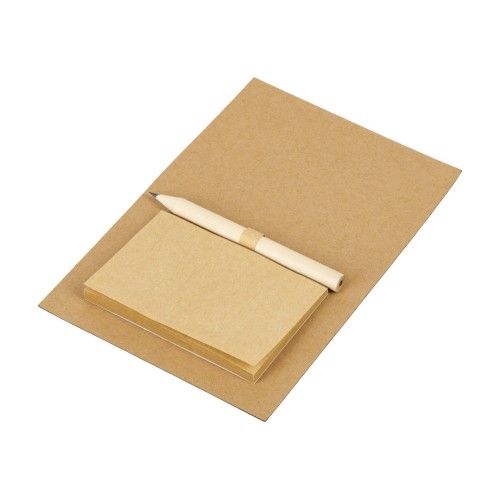 Магнит с блокнотом и карандашом для заметок "Magny", натуральный