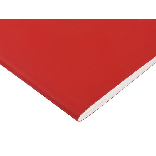 Тетрадь с каменной бумагой А5 "Carrara" 40 л., линейка, бордовый