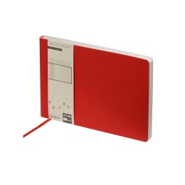 Скетчбук "Sketch & Art" в мягком переплете 250х179 мм, 48 л. белой бумаги 200 гр., красный
