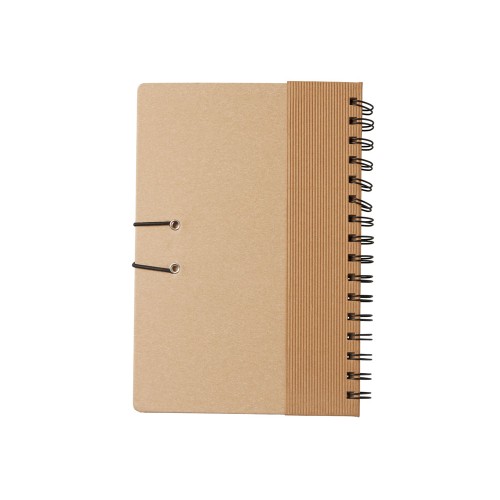 Крафтовый блокнот А5 в твердой обложке "Saharan Cypress", 80 листов 70 гр/м2 бумаги, натуральный