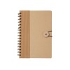 Крафтовый блокнот А5 в твердой обложке "Saharan Cypress", 80 листов 70 гр/м2 бумаги, натуральный