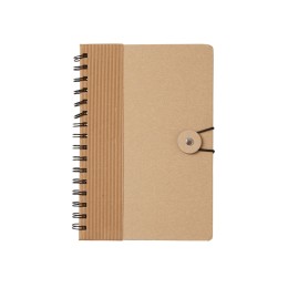 Крафтовый блокнот А5 в твердой обложке "Saharan Cypress", 80 листов 70 гр/м2 бумаги, натуральный