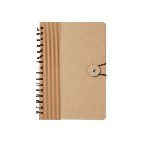 Крафтовый блокнот А5 в твердой обложке "Saharan Cypress", 80 листов 70 гр/м2 бумаги, натуральный