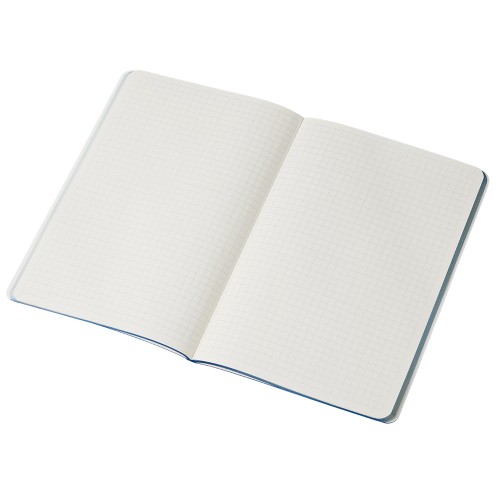 Блокнот "Audrey" А5 на сшивке в гибкой обложке софт-тач, синий