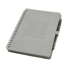 Slate многоразовый набор из блокнота в мягкой обложке и ручки - Серый