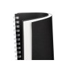 Блокнот на мягкой спирали А5 "Sahara", 60 листов 70 гр/м2, черный