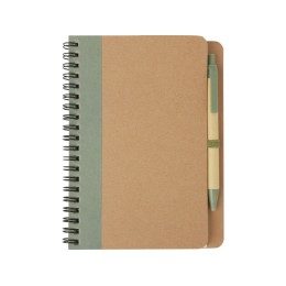 Блокнот "Priestly" с ручкой, зеленый яркий