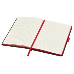 Блокнот "ColorNote Black", твердая обложка A5, 80 листов, черный с красным