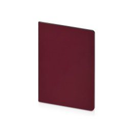 Бизнес-тетрадь А5 "Pragmatic Contrast", 40 листов в клетку, бордовый с темно-серым срезом