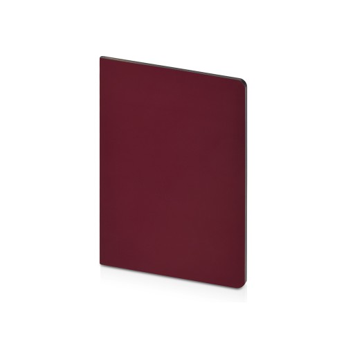 Бизнес-тетрадь А5 "Pragmatic Contrast", 40 листов в клетку, бордовый с темно-серым срезом