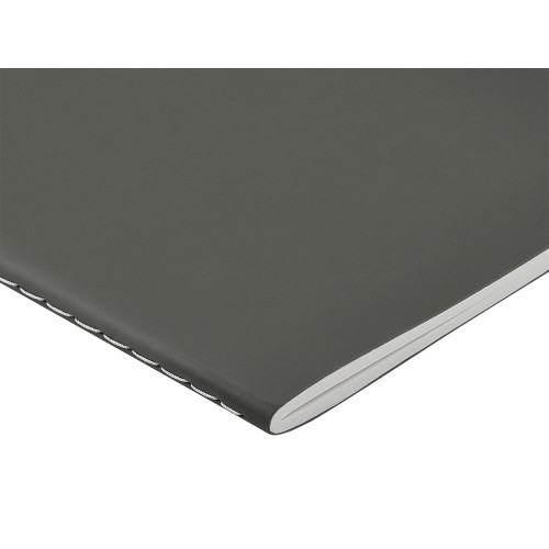 Тетрадь с каменной бумагой А5 "Carrara" 40 л., линейка, серый