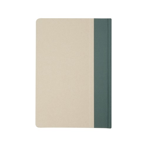 Liliana блокнот формата А5 в твердой обложке из пластика из сахарного тростника - Зеленый яркий