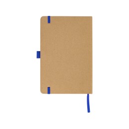 Блокнот A5 "Sevilia Color", твердая обложка из крафта, 80 листов, цветной срез и форзац, натуральный/синий