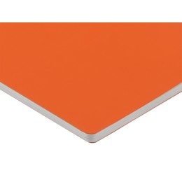 Тетрадь с каменной бумагой А5 "Carrara" 40 л., линейка, оранжевый