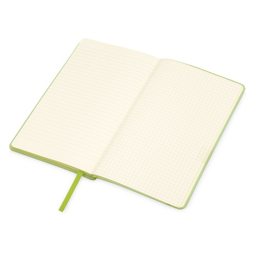 Блокнот «Notepeno» А5 с тонированными линованными страницами, зеленое яблоко