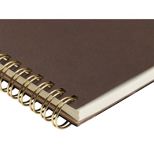 Бизнес тетрадь на гребне А5 "Pragmatic", 60 листов в клетку, темно-коричневый