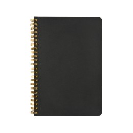 Бизнес тетрадь на гребне А5 "Pragmatic", 60 листов в клетку, черный