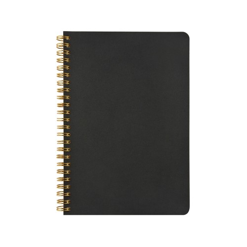 Бизнес тетрадь на гребне А5 "Pragmatic", 60 листов в клетку, черный