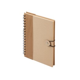 Крафтовый блокнот А5 в твердой обложке "Saharan Cypress", 80 листов 70 гр/м2 бумаги, натуральный