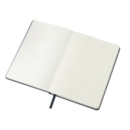 Бизнес-блокнот "С3" софт-тач с магнитом, твердая обложка, 96 листов, темно-синий