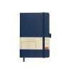 Блокнот А5  "City" на резинке, темно-синий