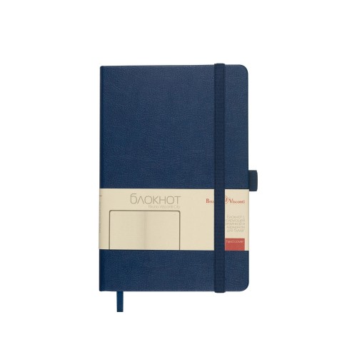 Блокнот А5  "City" на резинке, темно-синий