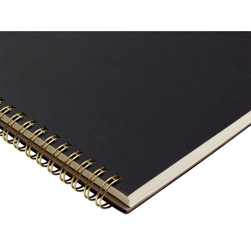 Бизнес тетрадь на гребне А4 "Pragmatic", 100 листов в клетку, черный