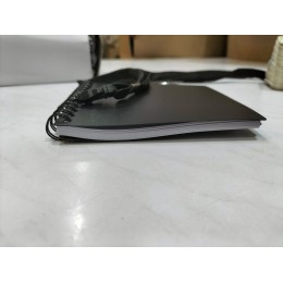 Блокнот А6 "Журналист" с ручкой, черный (Р)