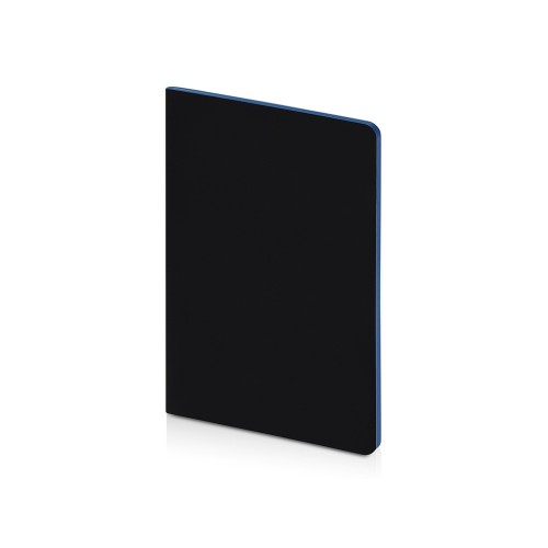 Бизнес-тетрадь А5 "Pragmatic Contrast", 40 листов в клетку, черный с голубым срезом