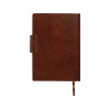 Бизнес блокнот А5 "Monoi" с клапаном, твердая обложка, 128 листов, коричневый