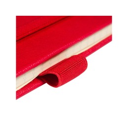 Блокнот А5  "City" на резинке, красный