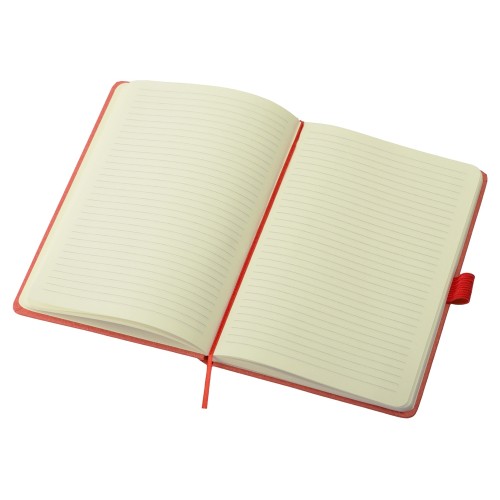 Блокнот А5 "Snow Hard" твердая обложка, 80 листов 70 гр/м2, красный