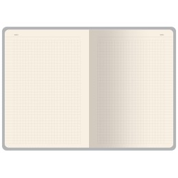 Бизнес-тетрадь А5 "Pragmatic Contrast", 40 листов в клетку, серый с черным срезом