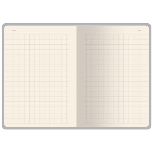 Бизнес-тетрадь А5 "Pragmatic Contrast", 40 листов в клетку, серый с черным срезом