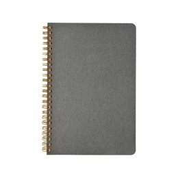 Бизнес тетрадь на гребне А5 "Pragmatic", 60 листов в клетку, серый