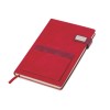 Бизнес блокнот А5 "Freya" с клапаном и карманом для визиток, твердая обложка, 128 листов, красный и бор