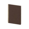 Бизнес тетрадь на гребне А5 "Pragmatic", 60 листов в клетку, темно-коричневый