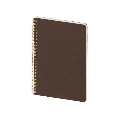 Бизнес тетрадь на гребне А5 "Pragmatic", 60 листов в клетку, темно-коричневый