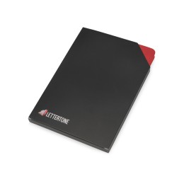 Блокнот «Notepeno» А5 с тонированными линованными страницами, красный