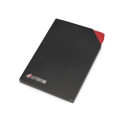 Блокнот «Notepeno» А5 с тонированными линованными страницами, красный