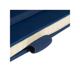 Блокнот А5  "City" на резинке, темно-синий