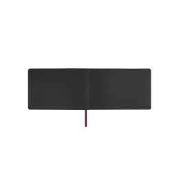 Скетчбук "Sketch & Art" в мягком переплете 210х140 мм, 48 л. черной бумаги 200 гр., красный